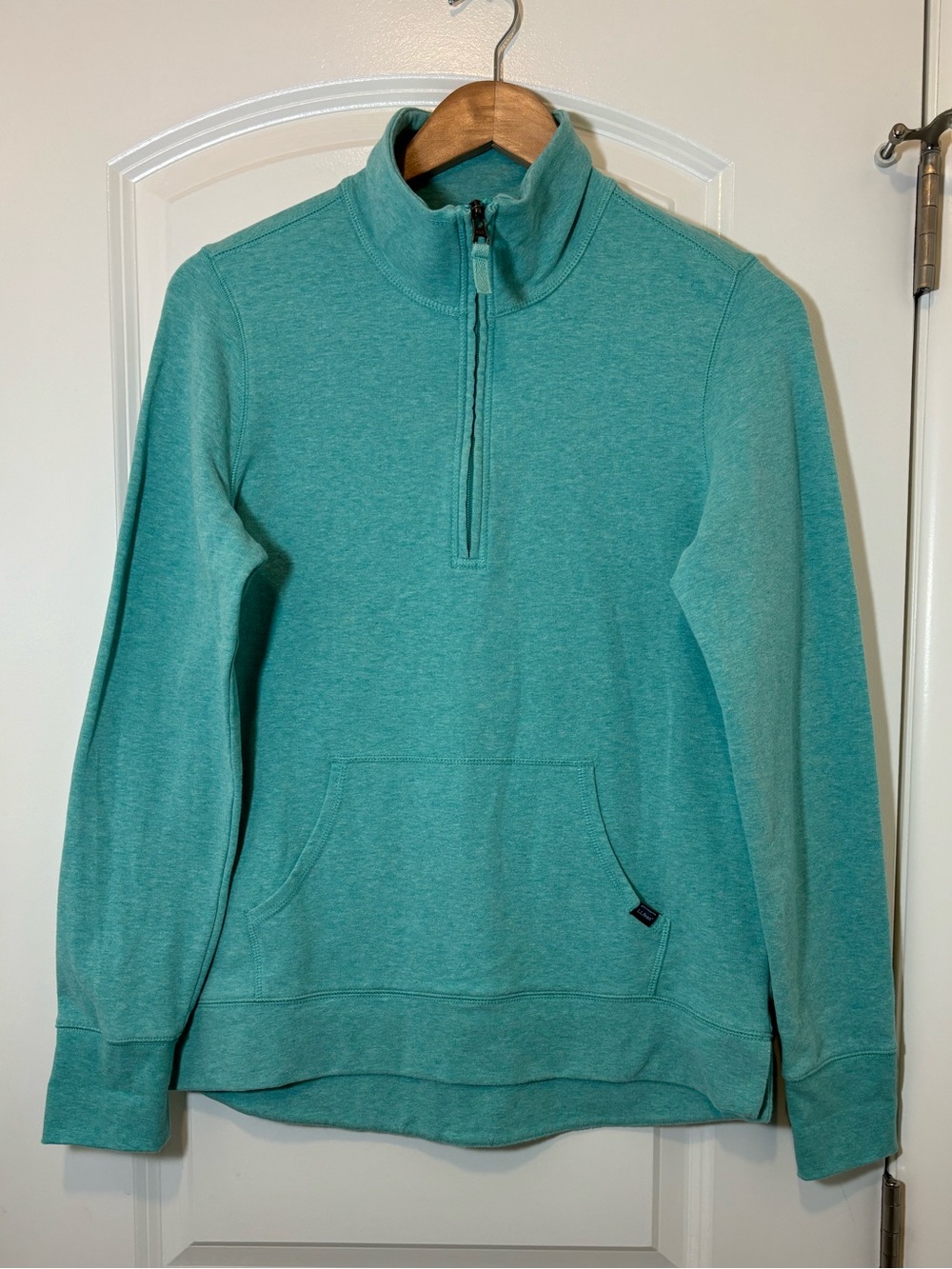 L.L. Bean Women’s Teal Quarter-Zip Pullover
